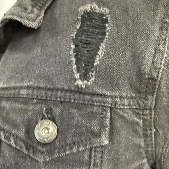 Highway Trucker Distressed Jean Jacket Size Large - Picture 4 of 11